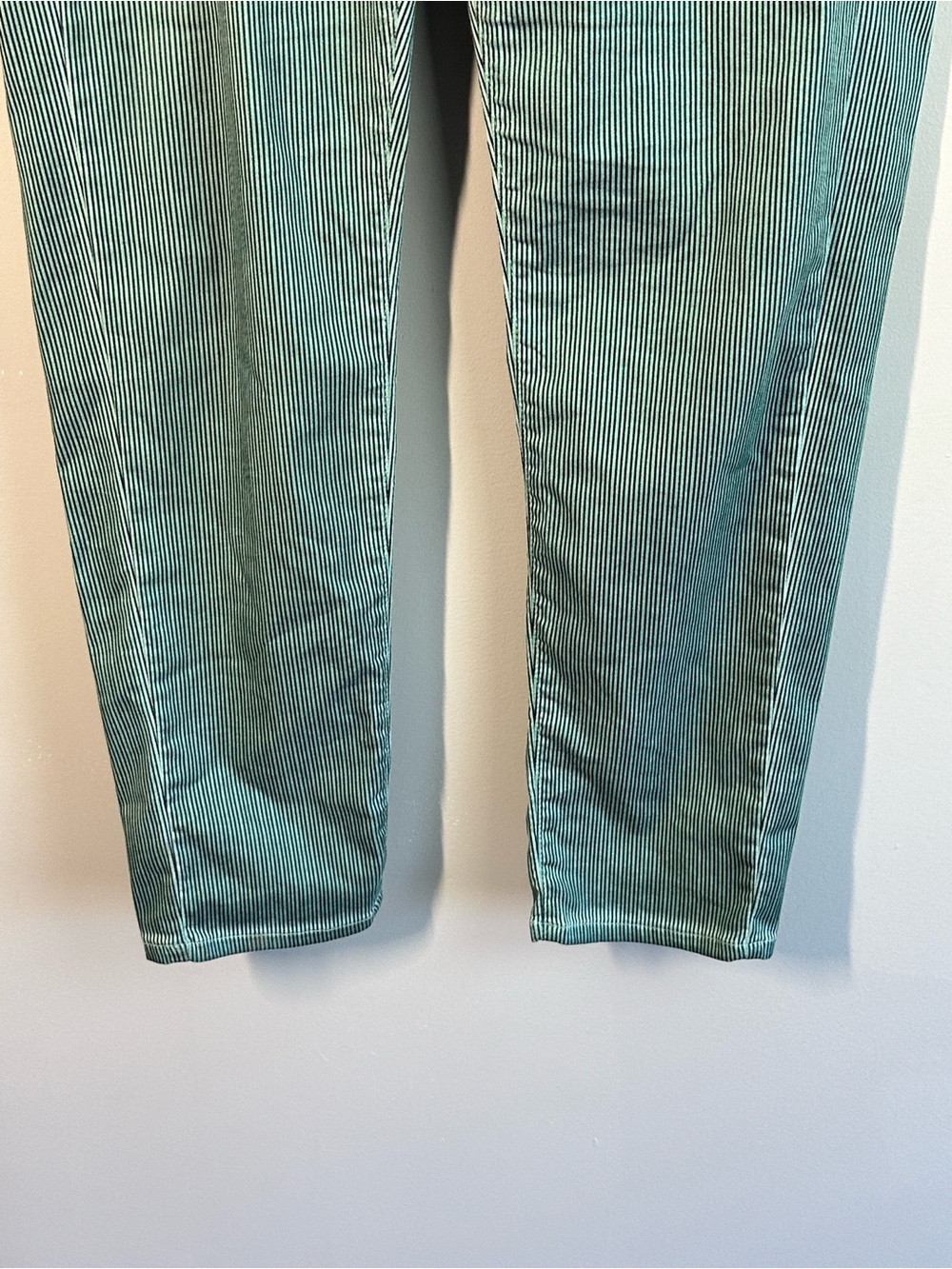 Alembika Pinstripe Iconic Stretch Jeans Teal Size 3(10-12) - Picture 6 of 16